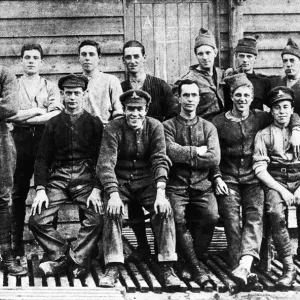 Members of A battery of the Royal Field Artillery pose for the camera somewhere in France Members of A battery of the Royal Field Artillery pose for the camera somewhere in France