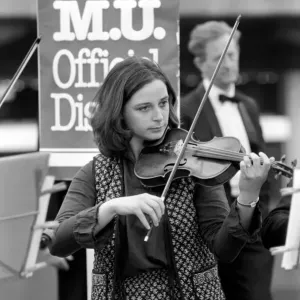 Members of the BBC Concert Orchestra perform for members of the public who were not able