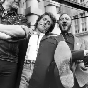 Members of British rock group The Who left to right: John Entwistle Members of British rock group The Who left to right: John Entwistle