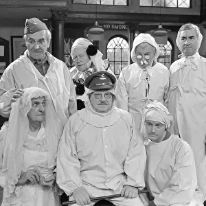 Members of the cast of the popular television comedy series Dads Army appear in a special