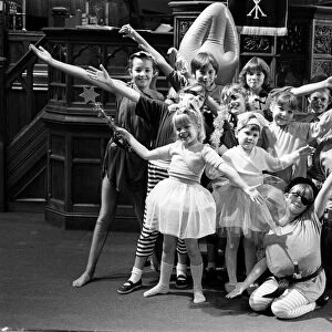 Members of the childrens drama group at Honley Trinity Church pictured during a