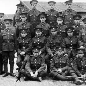 Dorsetshire Regiment Soldiers at Chisleton Camp Print, 1917