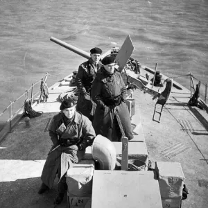 Members of an East Anglian Coatal Post of the Royal Observer Corps accept an invitation