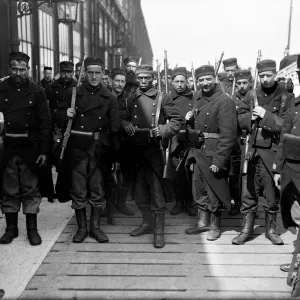 Members of the French Foreign Legion at Ostend in Belgium following the outbreak of Members of the French Foreign Legion at Ostend in Belgium following the outbreak of