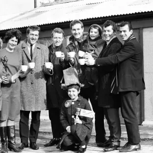 Members of the Highgate United F. C. team at their training ground. 15th February 1967