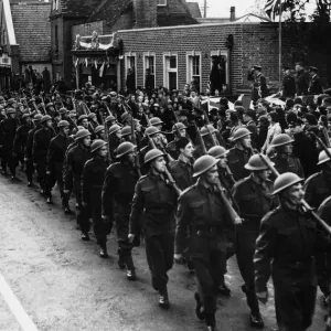 Members of the Home Guard taking part in the procession that ends Bracknell Members of the Home Guard taking part in the procession that ends Bracknell