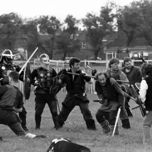 Viking/Anglo-Saxon Mock Battle Print, 3rd July 1988