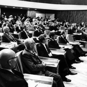 Newcastle City Council Members First Meeting Print, 1968