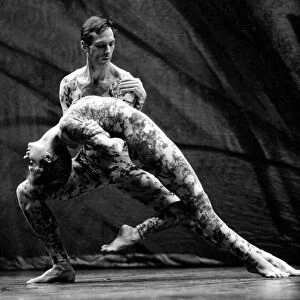 Members of the Sadlers Wells ballet company perform a contempory work during London