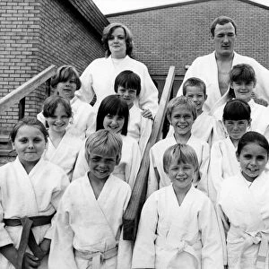 Members of the South Benwell Judo Club, held at the local primary school