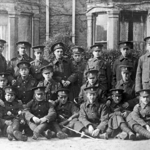 RAMC Members in Northampton, February 1915 Print
