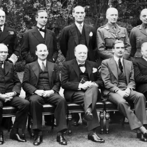 Print of the War Cabinet in the garden of 10 Downing Street, October 1941 Print of the War Cabinet in the garden of 10 Downing Street, October 1941