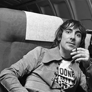 Members of The Who rock group. Drummer Keith Moon