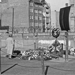 Memorial for escapee Peter Fechter, at Zimmerstraze, Berlin, close to Checkpoint Charlie