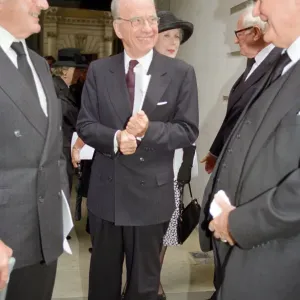 Memorial Service Print of Rupert Murdoch at Sir David English's Funeral Memorial Service Print of Rupert Murdoch at Sir David English's Funeral