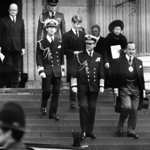 Memorial service for Louis Mountbatten, 1st Earl Mountbatten of Burma at St Paul Memorial service for Louis Mountbatten, 1st Earl Mountbatten of Burma at St Paul