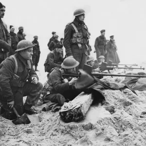 Men of the 1st Royal Welsh Fusiliers practise firing their Boys anti-tank rifles Men of the 1st Royal Welsh Fusiliers practise firing their Boys anti-tank rifles