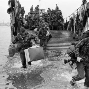 Die Männer des 29. Marinikommandos Königliche Artillerie kehren aus den Falklandinseln zurück Die Männer des 29. Marinikommandos Königliche Artillerie kehren aus den Falklandinseln zurück