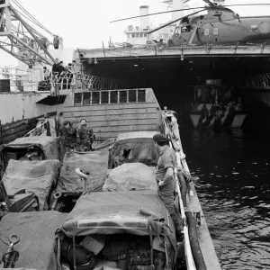 The men of the 29th Marine Commando Royal Artillery return from the Falklands