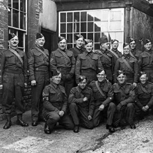 Men of the East Yorkshire Regiment in Gloucestershire