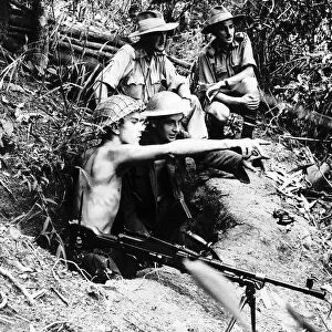 Men of RAF Regiment in Burma Leading aircraftmen A Nickson