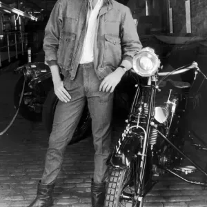 Mens Fashion, 14th February 1984. Male model wearing canvas jacket with big pocket