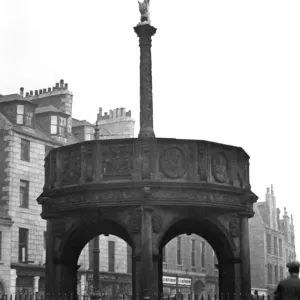 Aberdeen Mercat Cross Print, 15th June 1939