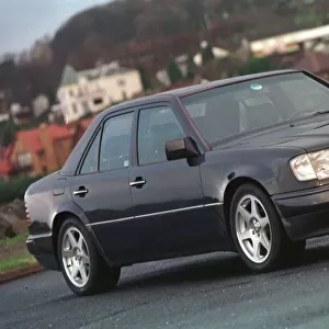 Mercedes E 500 car which belongs to Neil Ewing from Largs December 1998
