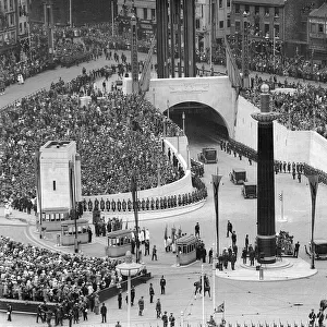 Mersey Tunnel Opening, Liverpool July 1934 by King George IV and Queen Mary l