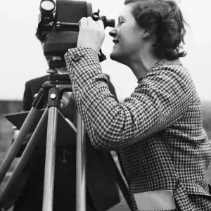 A Meteorological Assistant measuring wind speed for the R. A. F. 21st February 1941 A Meteorological Assistant measuring wind speed for the R. A. F. 21st February 1941