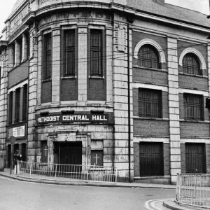 The methodist Central Hall in Tonypandy. 16th April 1974 The methodist Central Hall in Tonypandy. 16th April 1974