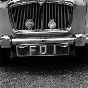 An MG Magnet, which has the registration number F U 1, owned by Mr Sam West pictured in