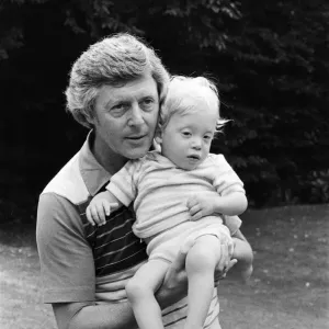 Michael Aspel pictured at home with his family. September 1982 Michael Aspel pictured at home with his family. September 1982