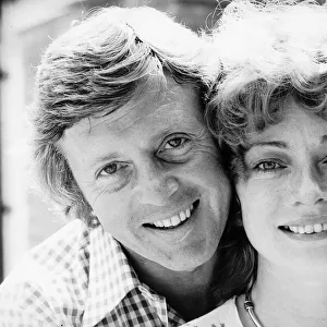 Michael Aspel TV Presenter with wife-to-be Elizabeth Power Actress DBase MSI