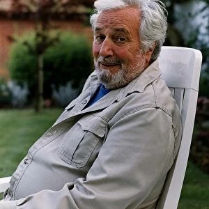 Michael Bentine Actor Comedian Writer and Spiritualist photographed at home in his garden