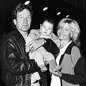 Michael Brandon Actor and Actress Glynis Barber with their son Baby Alexander