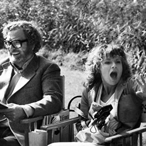 Michael Caine and Julie Walters on location filming Educating Rita