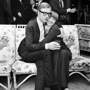 Michael Caine with Cilla Black, 17th March 1966 Print