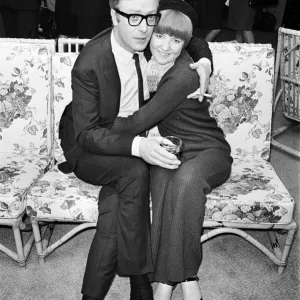 Michael Caine, who stars in the film Alfie poses with Cilla Black