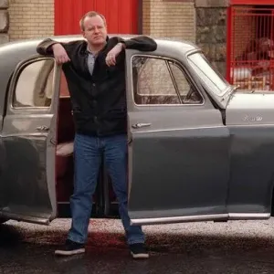 Michael Doherty and his 1959 Rover 90 Road Record Print