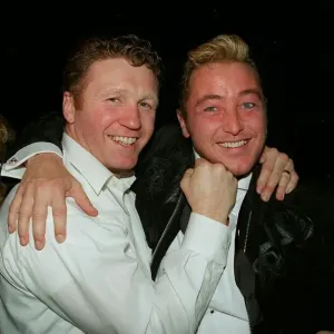 Michael Flatley Tänzer März 98 Mit dem ehemaligen Super-Mittelgewichts-Weltmeister von Michael Flatley Tänzer März 98 Mit dem ehemaligen Super-Mittelgewichts-Weltmeister von