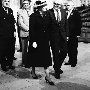 Michael Foot and Prime Minister Margaret Thatcher followed by Willie Whitelaw