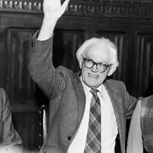 Michael Foot and wife Jill Craigie after his election as leader of the Labour party
