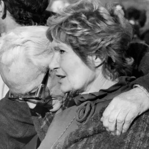 Michael Foot and wife Jill Craigie - October 1983 ----- MICHAEL