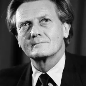 Michael Heseltine, giving a press conference following his resignation as Minister for