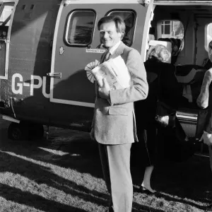 Michael Heseltine in Helicopter Print, January 1986 Michael Heseltine in Helicopter Print, January 1986