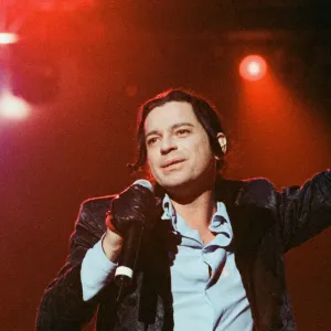 Michael Hutchence lead singer of INXS, pictured in concert - Elegantly Wasted World Tour Michael Hutchence lead singer of INXS, pictured in concert - Elegantly Wasted World Tour