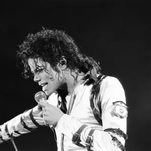 Michael Jackson, Bad Tour 1988, concert at Aintree Racecourse, Aintree, Merseyside Michael Jackson, Bad Tour 1988, concert at Aintree Racecourse, Aintree, Merseyside