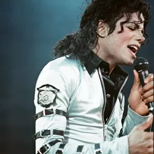 Michael Jackson in concert at Wembley. 15th July 1988