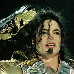 Michael Jackson singer July 1997 in concert at the Don Valley Stadium in Sheffield